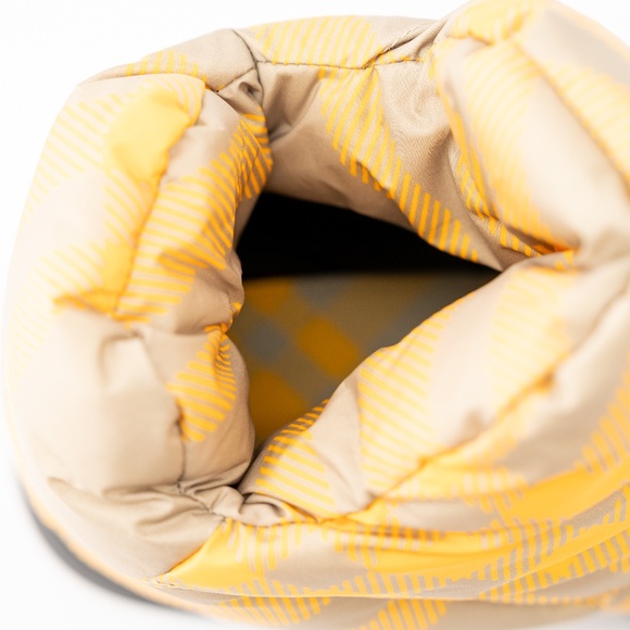 size 41eu 8us Burberry Pillow Boots Hunter Yellow Check Padded Drawstring - Picture 10 of 15